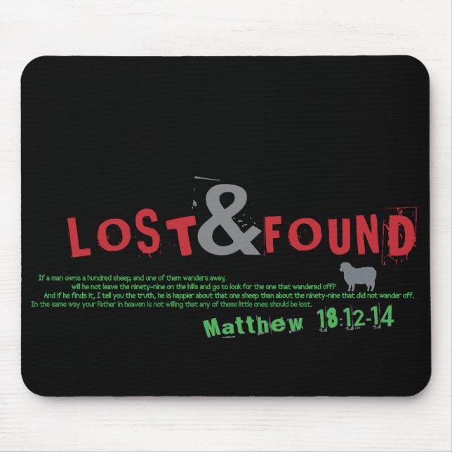 Verlorenes u. gefundenes christliches mousepad (Vorne)