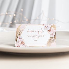 Verlosungskarte für Pampas-Gras Begleitkarte