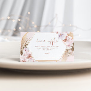 Verlosungskarte für Pampas-Gras Begleitkarte