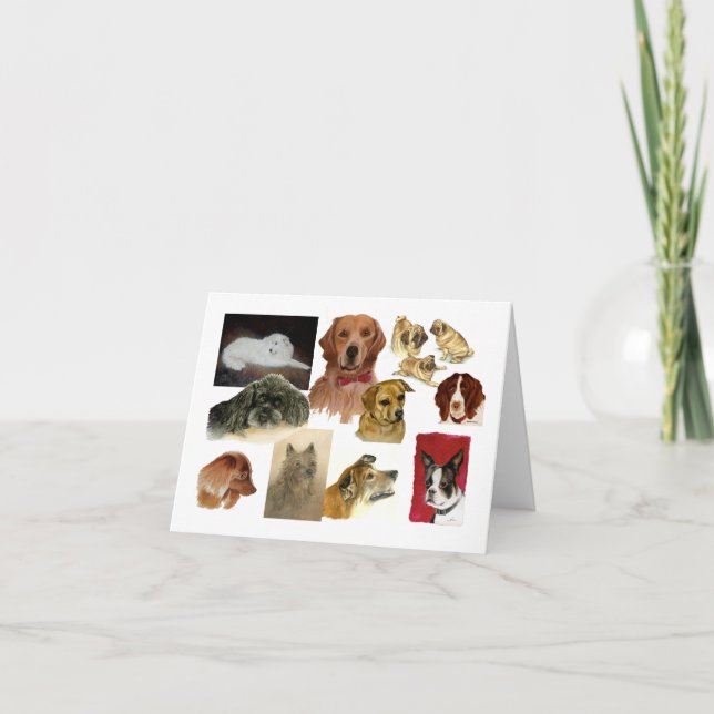 Verlust der Hunde-Beileid-Karte Karte (Vorderseite)