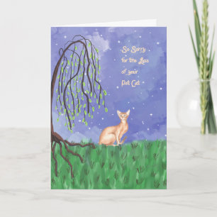 Verlust der Katze (Abessinier) Sympathiekarte Karte