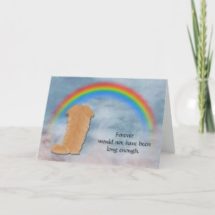 Verlust der Pekingese Condolence Card Feiertagskarte