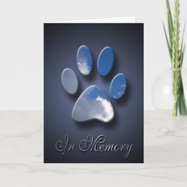 Verlust der Pet-Card | Pet Death Beileid Karte (Vorderseite)