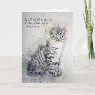 Verlust des benutzerdefinierten Beileids (Tabby) Karte