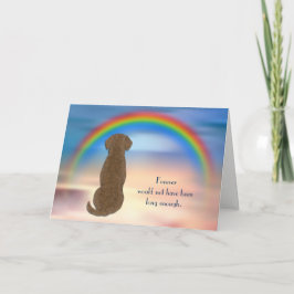 Verlust des Chesapeake Bay Retriever Rainbow-Beile Feiertagskarte