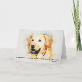 Verlust des Hundes für Haustiere (Gelbe Labrador) Karte