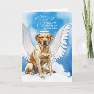 Verlust des Hundes Gelber Labrador Retriever Haust Karte