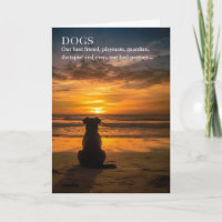 Verlust einer Hunde Beileid Beach Thema Silhouette