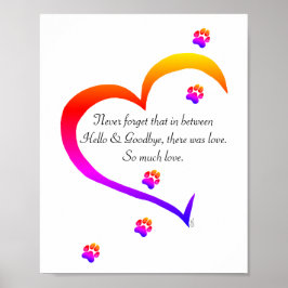 Verlust eines Beileid-Poster für Begleithelfer Poster