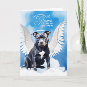 Verlust eines Blue Nose Pitbull Dog Beileid Karte