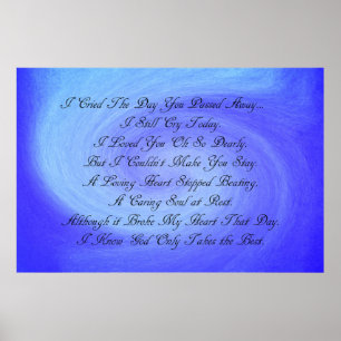 Verlust eines geliebten Posters Poster