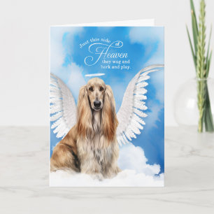 Verlust eines Hundes-Angel-Beileids Karte