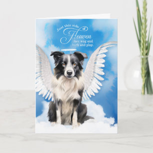 Verlust eines Hundes Border Collie Engel Haustier Karte