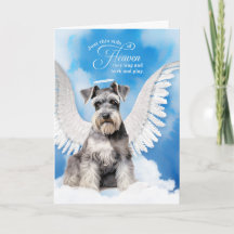 Verlust eines Hundes Schnauzer Engel Haustier Beil