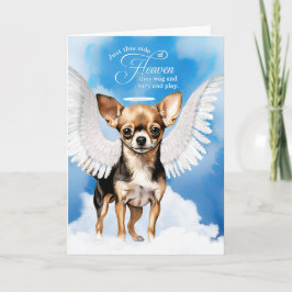 Verlust eines schwarzen Tan-Smooth-Chihuahua-Beile Karte