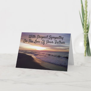 **VERLUST IHRER VATER** SYMPATHY-KARTE KARTE