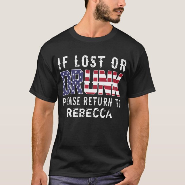 Verlust oder Betrunkenes Personalisiert T-Shirt (Vorderseite)