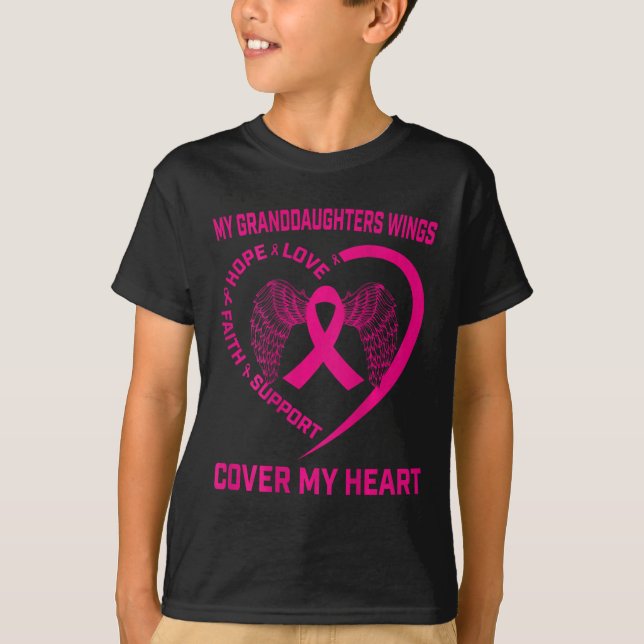 Verlust von Großtochter Brustkrebs Herzerkrankunge T-Shirt (Vorderseite)