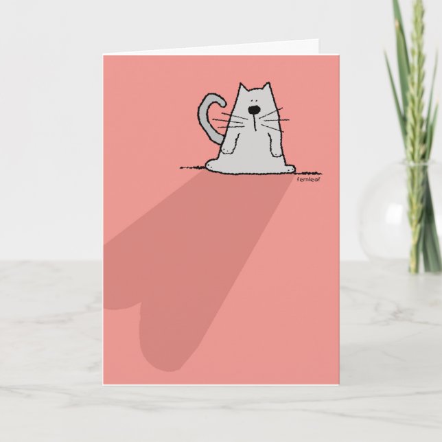 Verlust von Heimtieren, Katze, Herz Karte (Vorderseite)