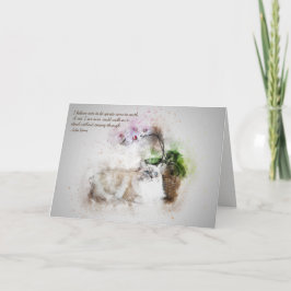 Verlust von Katzen Jules Verne Quote Custom Beilei Karte