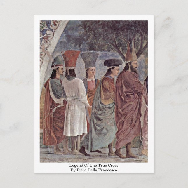Vermächtnis des wahren Kreuzes von Piero Della Fra Postkarte (Vorderseite)