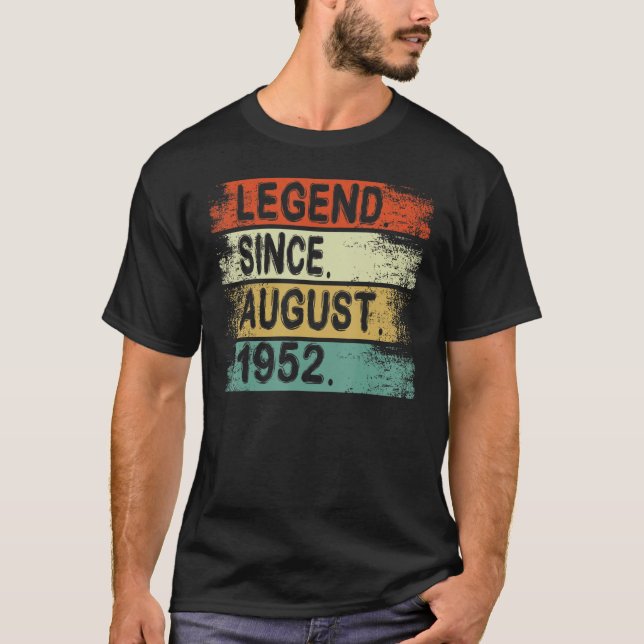 Vermächtnis seit August 1952 70 Jahre alt 70. Gebu T-Shirt (Vorderseite)