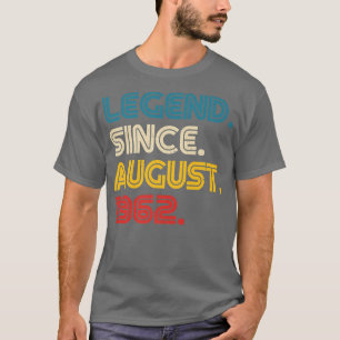 Vermächtnis seit August 1962 60 Jahre alt 60. Männ T-Shirt