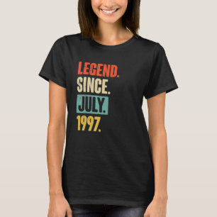Vermächtnis seit Juli 1997 25 Jahre alt 25. Geburt T-Shirt