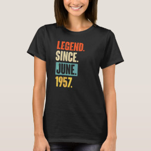 Vermächtnis seit Juni 1957 65 Jahre alt 65. Geburt T-Shirt