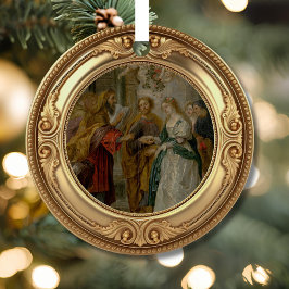 Vermählung von Maria und Josef Advent Jesse-Baum Ornament Aus Metall
