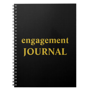 Vermählungsjournal und Erinnerungsbuch Verlobung Notizblock