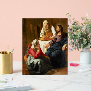 Vermeer - Christus im Haus von Martha und Maria Acrylschild