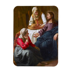 Vermeer - Christus im Haus von Martha und Maria Magnet