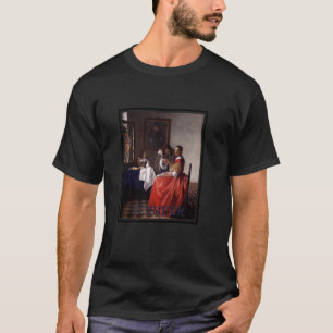 Vermeer, Das Mädchen mit dem Weinglas T-Shirt
