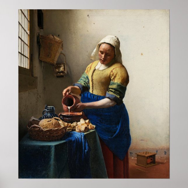 Vermeer, das Milchmädchen-Poster Poster (Vorne)