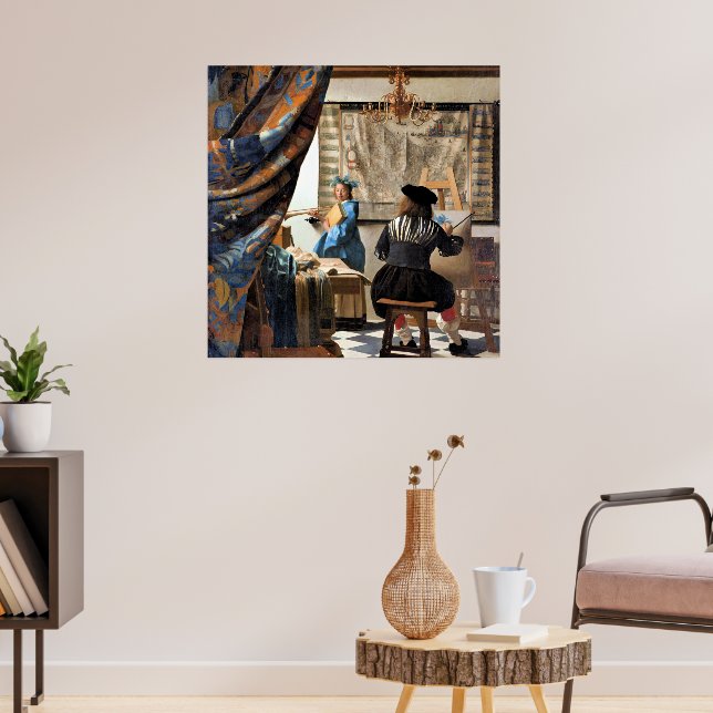 Vermeer - Die Kunst des Malens Poster (Wohnzimmer 3)