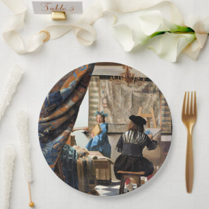 Vermeer - Die Malkunst Pappteller