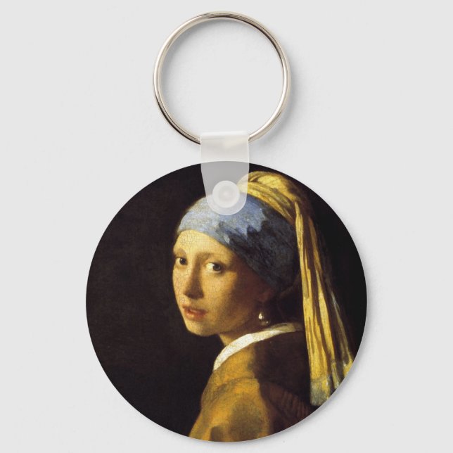 Vermeer Girl with Pearl Earring Schlüsselanhänger (Vorderseite)