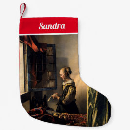 Vermeer - Mädchen, die einen Buchstaben in einem o Kleiner Weihnachtsstrumpf