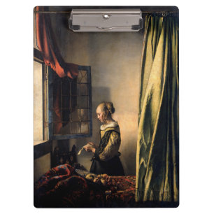 Vermeer - Mädchen liest einen Brief an einem offen Klemmbrett