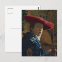 Vermeer - Mädchen mit Red Hat Fine Art