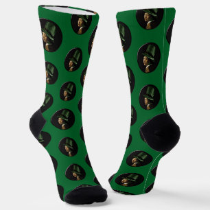 Vermeer Perlenohrring Kleeblatt St. Patricks Tag Socken