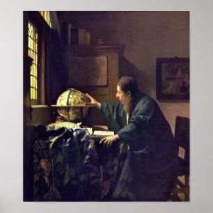 Vermeer - The Astronomer 1668 (HQ) Poster