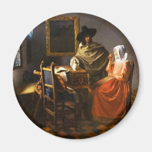Vermeer The Glass of Wine Magnet