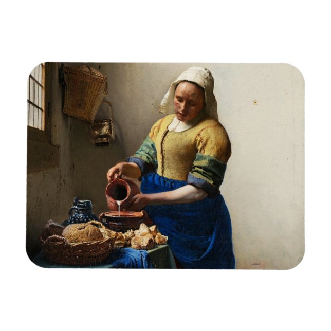 Vermeer The Milkmaid Magnet (Horizontal)