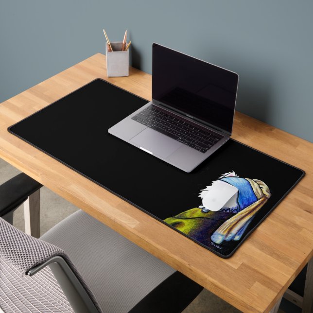 Vermeer Westie Girl Desk Mat (Bureau 2)