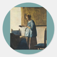 Vermeers Frau in Blue Reading a Letter ca.1665