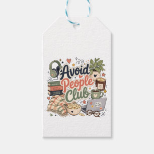 Vermeide Menschen Club Cozy Introvert Vibes Geschenkanhänger