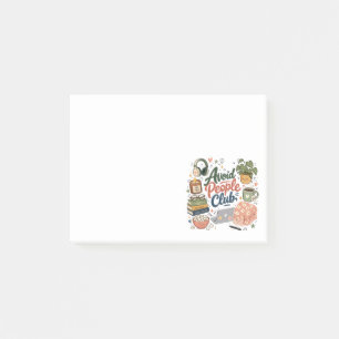 Vermeide Menschen Club Cozy Introvert Vibes Post-it Klebezettel
