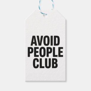 Vermeide Menschen Club Introvertierter Humor State Geschenkanhänger